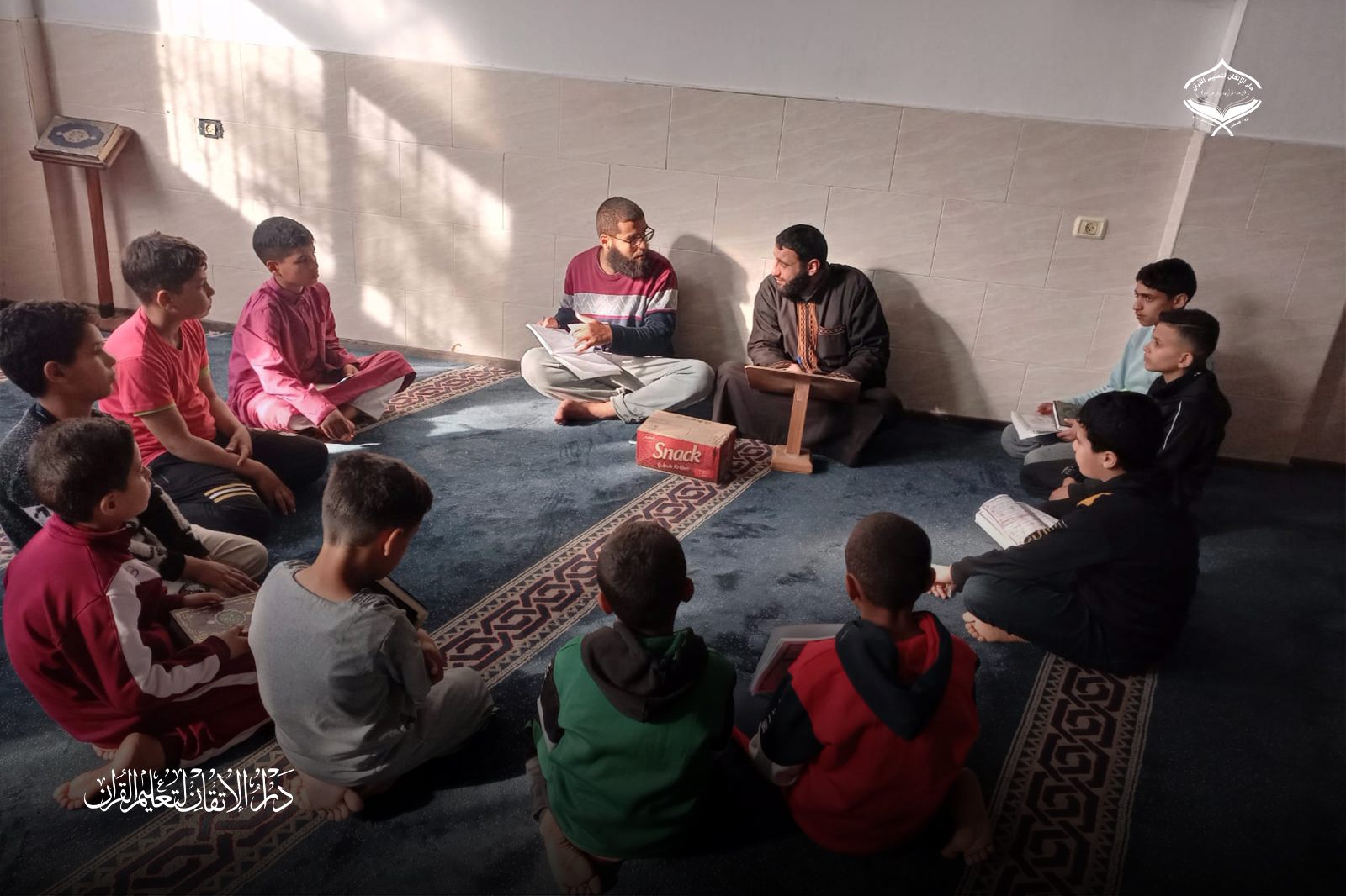 زيارات إشرافية على حلقات التحفيظ المنتشرة بين الخيام جنوب غزة